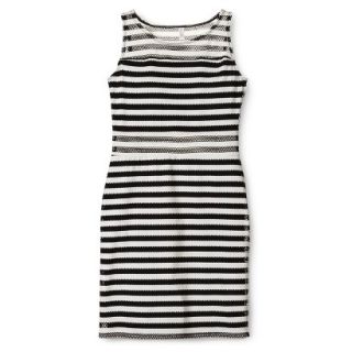 Xhilaration Juniors Striped Bodycon Dress   Black/White M(7 9)