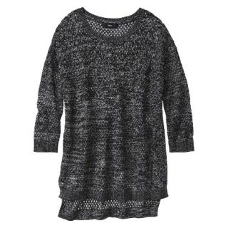 Mossimo Womens 3/4 Sleeve Sweater   Noir Black L