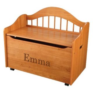 Kidkraft Limited Edition Personalised Honey Toy Box   Brown Emma