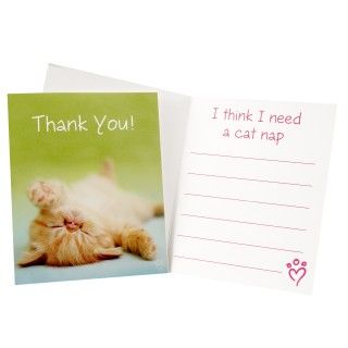 rachaelhale Glamour Cats Thank You Notes