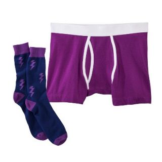 Mossimo Supply Co. Mens Boxer Briefs and Socks 2pc Set   Purple XL