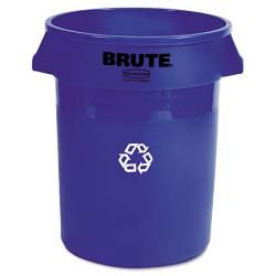 Rubbermaid Brute 32 gallon Blue Plastic Recycling Container
