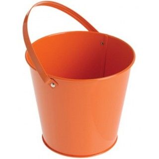 Metal Bucket   Orange
