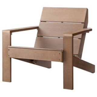 Outdoor Patio Furniture Threshold Brown Wood Adirondack Chair, Bryant