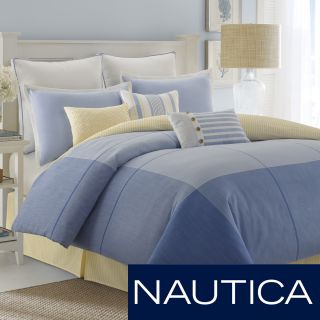 Nautica Nautica Beech Island Oversized Comforter With Optional Sham Separates Blue Size Twin