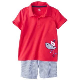 Just One YouMade by Carters Toddler Boys 2 Piece Set   Red/Light Blue 3T