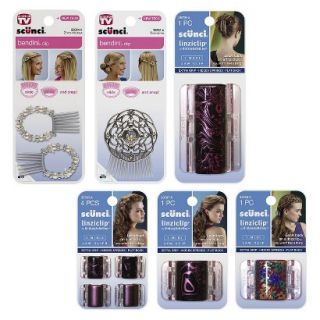 Scunci Swirl Linzi & Bendini Hair Accessory Bundle   Plum (6 Pack)