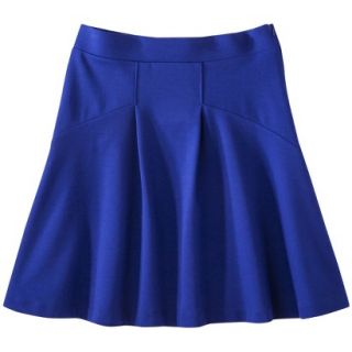 Mossimo Ponte Fit & Flare Skirt   Athens Blue XL