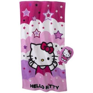 Hello Kitty Bath Towel/ Wash Mitt Set