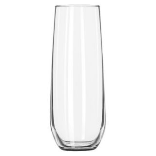 Libbey Stemless Flute Glass Set of 12   8.5 oz