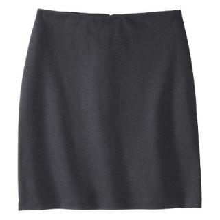 Mossimo Womens Plus Size Ponte Pencil Skirt   Gray 3