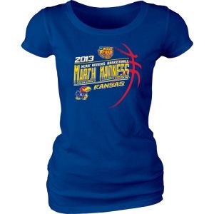Kansas Jayhawks Blue 84 2013 Womens Basketball March Madness Barnstorm T Shirt