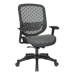 Office Star Charcoal Duraflex With Flow thru Technology Back And Seat Chair