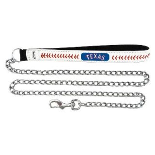Texas Rangers Baseball Leather 2.5mm Chain Leash   M