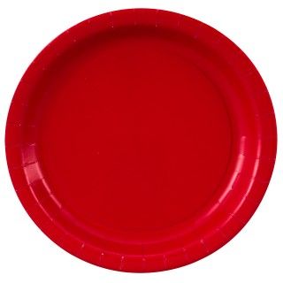 Classic Red (Red) Paper Dessert Plates
