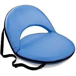 Picnic Time Oniva Portable Sky Blue Recreation Recliner Seat