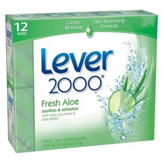 Lever 2000 Fresh Aloe Bar Soap   12 bar