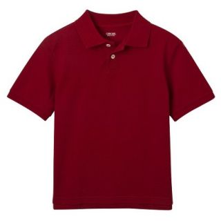 Cherokee Boys Short Sleeve Ultimate Pique Polo   Red XS