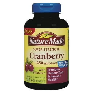 Nature Made Super Strength Herbal Cranberry Supplement Softgels   120 Count