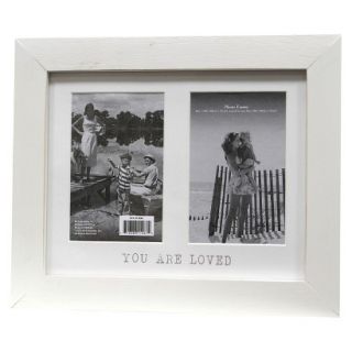 You Are Loved Multiple Image Frame   White 2 4X6