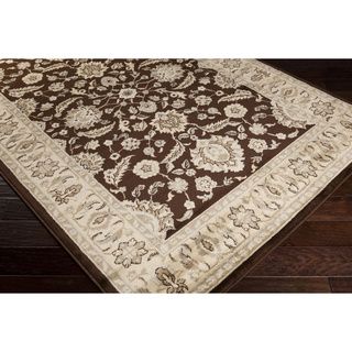 Handcrafted Cocoa Classic Brown Rug (79 X 112)