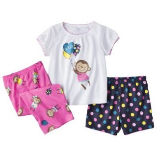 Just One You made by Carters Infant Toddler Girls 3 Piece Short Sleeve Pajama