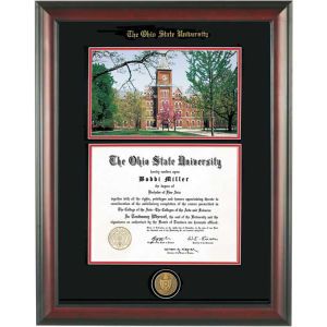 Ohio State Buckeyes Diploma Frame Mahogany