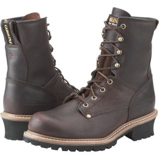 Carolina Logger Boot   8 Inch, Size 9 Wide, Brown, Model 821