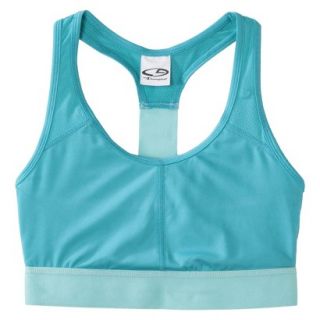 C9 by Champion Womens Compression Bra With Mesh   Vintage Teal XS