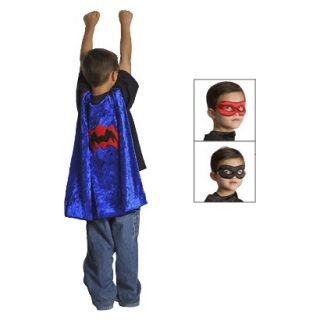 Little Adventures Spider Cape with Reversible Mask   Black/ Red