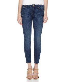 Gwenevere Cropped Ankle Jeans, Toluca Bright Blue