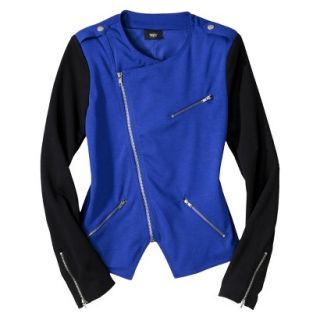 Mossimo Petites Moto Jacket   Blue/Black XLP
