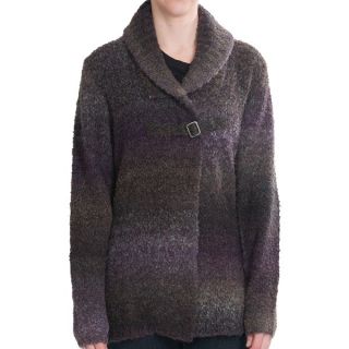 Woolrich West Wind Cardigan Sweater (For Women)   DEEP RUBY SPACED DYED (M )