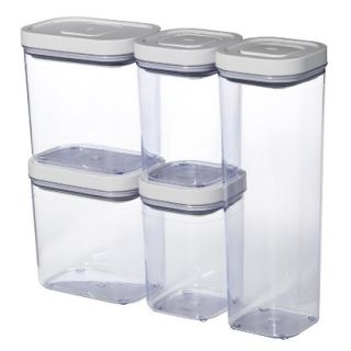 OXO SoftWorks POP Container Set   Clear/ White (5pc)