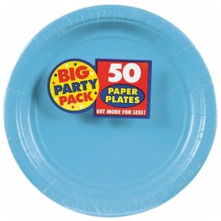 Caribbean Blue Big Party Pack Dessert Plates