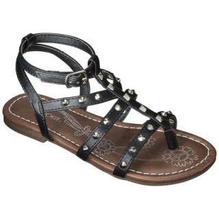 Girls Cherokee Fran Gladiator Sandals   Black 1