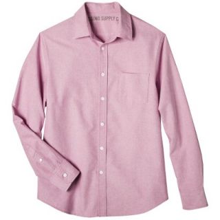 Mossimo Supply Co. Mens Long Sleeve Oxford Button Down   Santa Fe Rose M