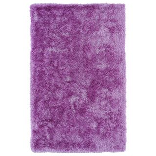 Hand tufted Silky Shag Lilac Rug (2 X 3)