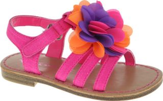 Infant/Toddler Girls Nina Delicia   Neon Pink Canvas Sandals