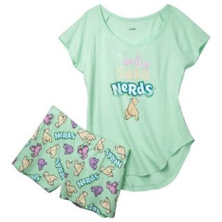 Nerds Juniors Pajama Set   Mint XL