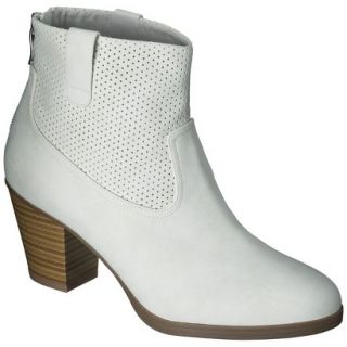 Womens Sam & Libby Jessa Perforated Ankle Boots   Ivory 7.5