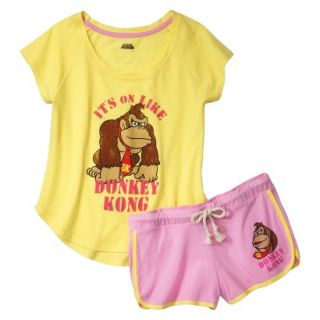 Donkey Kong Juniors Pajama Set   Yellow L(11 13)