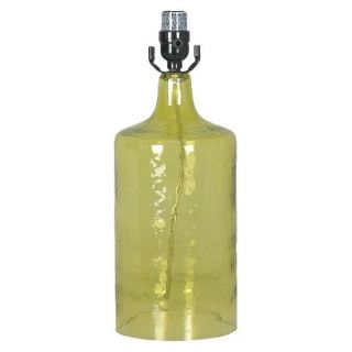 Threshold Artisan Glass Bottle Lamp Base Medium   Distant Lime