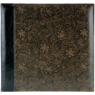 Embossed Stitched Leatherette Postbound Album