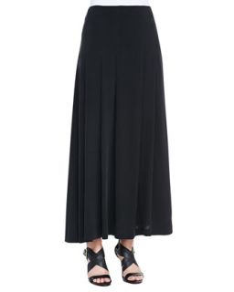 Womens Silk Pleated Maxi Skirt   Eileen Fisher