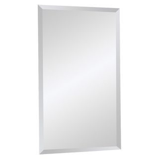 Beveled Frameless Rectangular Mirror