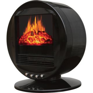 Stonegate Portable Electric Oscillating Fireplace   5115 BTU, Black, Model HZ 10