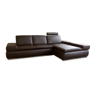 Fordon 2 piece Brown Leather Sofa Sectional