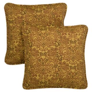 Madaga 2 Piece Outdoor Replacement Pillow Set   Gold 16