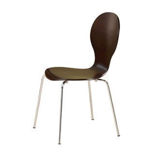 Orval Cappuccino Metal Side Chair